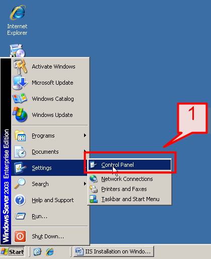 Как установить iis на windows server 2003